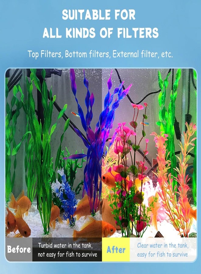 SHIGATSU Aquarium Filter Floss Rolls, 47.2 x 11.8 Inch White Cuttable Aquarium Filter Sponge for Fish Tank Filters & Small Ponds - Aquarium Filter Media for Freshwater or Marine Aquariums - Image 5